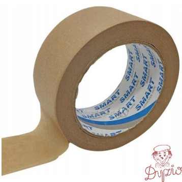 Taśma papierowa 48x50m KRAFT brązowa kauczuk SOLVENT SMART