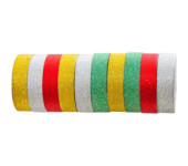 Taśma brokatowa samoprzylepna 12mm x 3m mix 10 kolorów TBS-6854 ALIGA