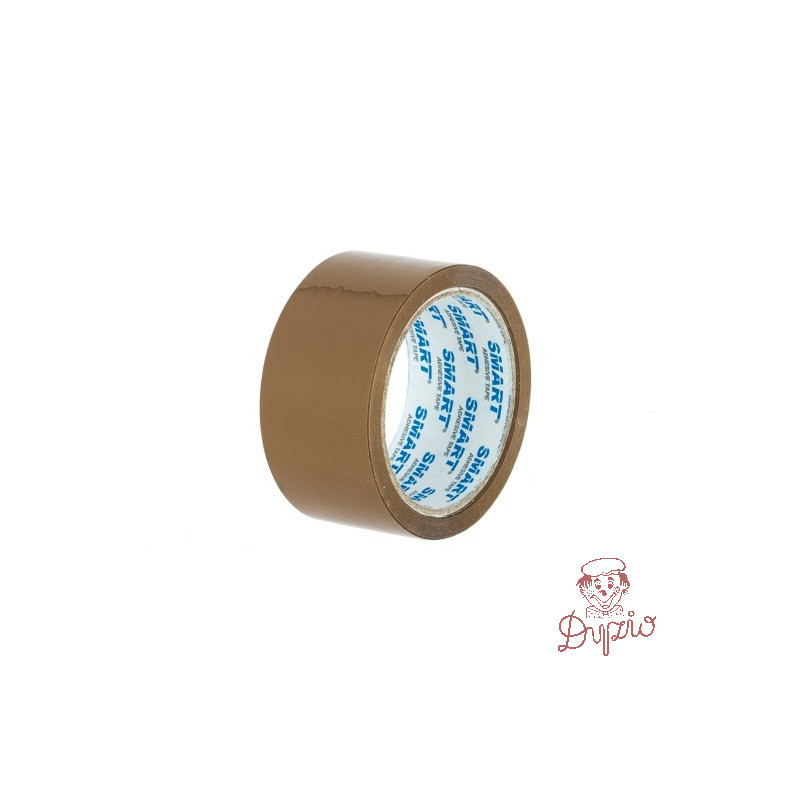 Taśma pakowa kauczuk 48x66y brązowa TAN 100.571 SOLVENT SMART/HAVANA 571/SM01