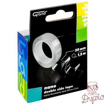 Taśma dwustronna nano 30mm x1,5m x1mm GRAND 130-1956
