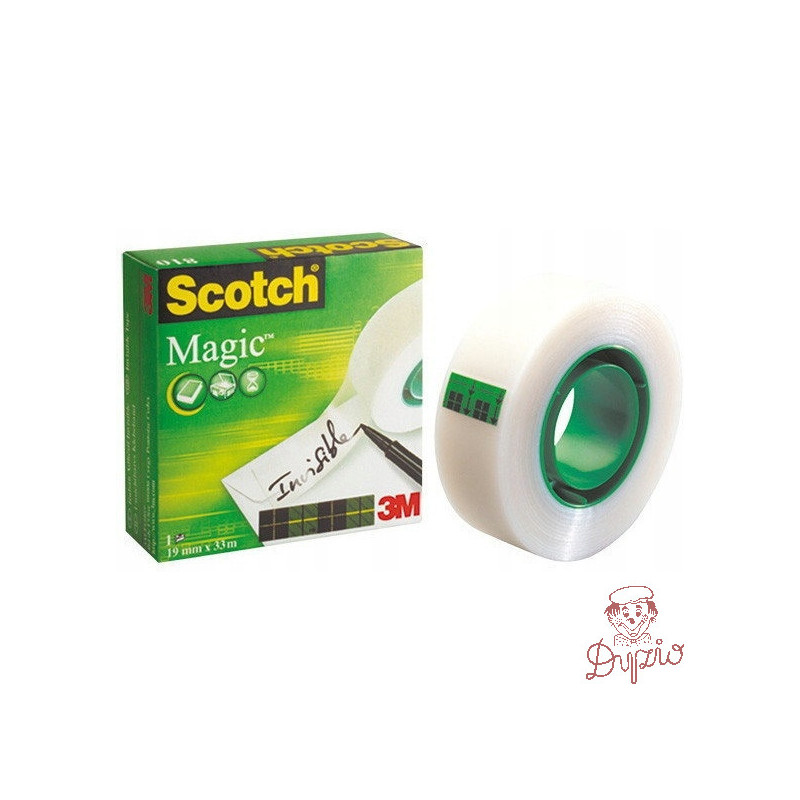 Taśma biurowa SCOTCH MAGIC 810 matowa 12x33m w pudełku 3M-70005258721