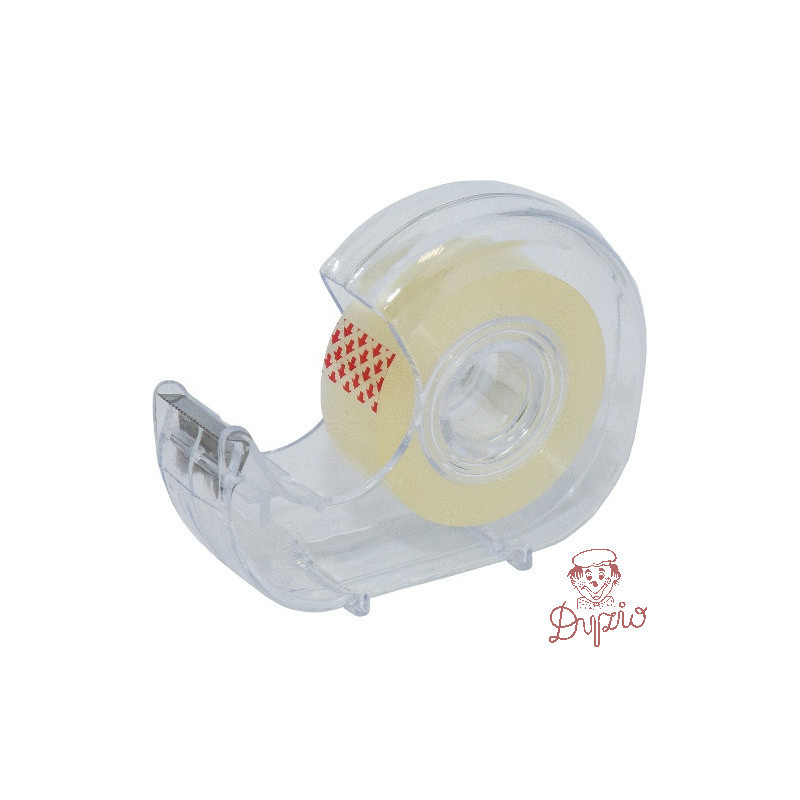 Taśma z podajnikiem 19mm x33m przezroczysta LEVIATAN 009405
