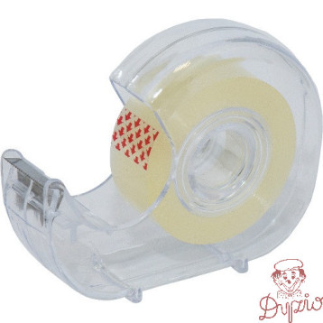 Taśma z podajnikiem 19mm x33m przezroczysta LEVIATAN 009405