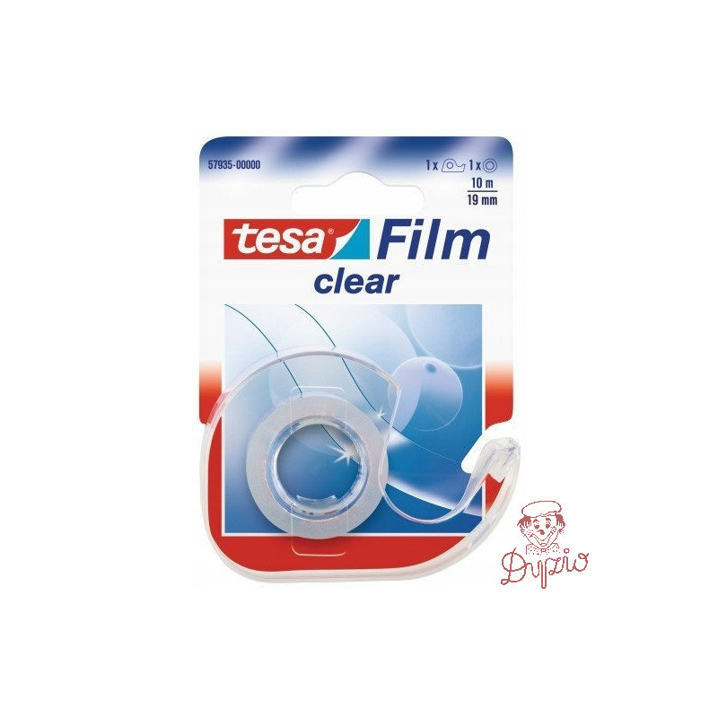 Taśma biurowa TESAfilm Clear 10m X19mm +Dyspenser 57935-00000-01 TS