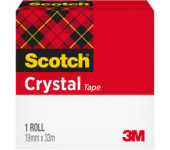 Taśma 19x33m przezroczysta 3M SCOTCH CLEAR-600 pudełko 70005241693