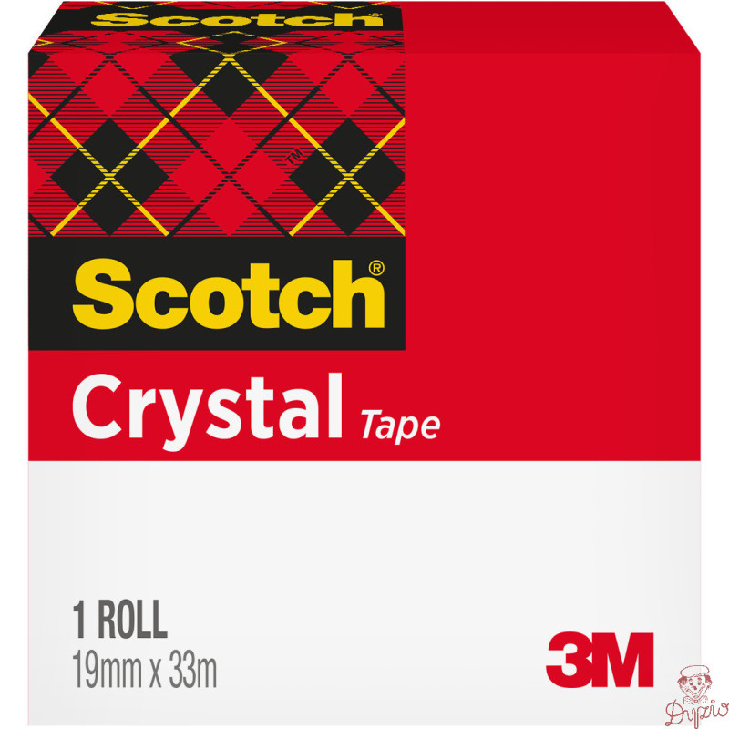Taśma 19x33m przezroczysta 3M SCOTCH CLEAR-600 pudełko 70005241693