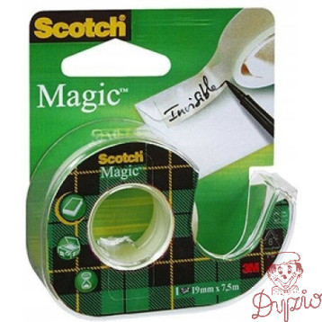 Taśma biurowa 19x7.6m matowa na podajniku 3M SCOTCH MAGIC 890-8-1975 UU005551005