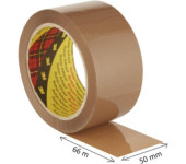 Taśma pakowa do magazynowania 309 brązowa CICHA 50x66 309 BWR SCOTCH