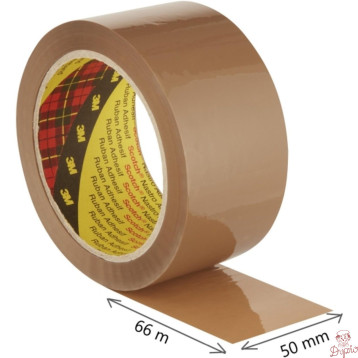 Taśma pakowa do magazynowania 309 brązowa CICHA 50x66 309 BWR SCOTCH