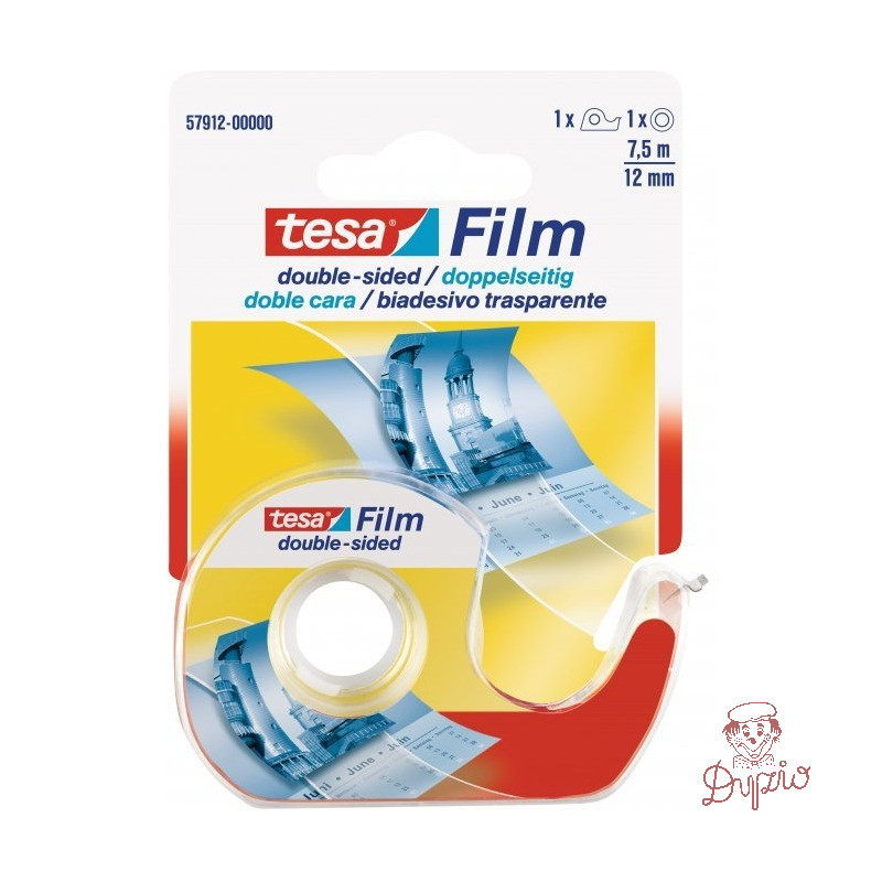 Taśma biurowa TESAfilm Dwustronna 7.5m x12mm 57912-00000-01