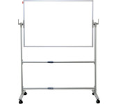 Tablica obrotowo-jezdna TELESCOPIC 180x120xh192cm dwustronnie suchościeralna-magnetyczna biała rama aluminiowa MTO18120 MEMOBE
