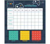 Tablica motywująca z naklejkami GAMER 320x340mm INTERDRUK