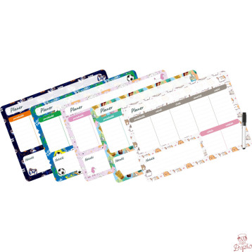 Planer magnetyczny 35x25 tygodniowy z nadrukiem BUBBLE TEA PM-02-37 BIURFOL