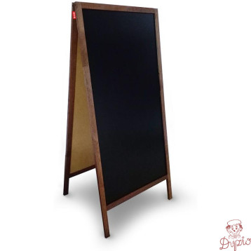 Potykacz kredowy 120x60cm czarny rama drewniana MTX060120.19.46.51 MEMOBE