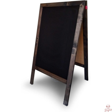 Potykacz kredowy 90x50cm czarny rama drewniana MTX050090.19.47.51 MEMOBE
