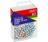 Spinacz okrągły zebra R28 GRAND 80szt. T4 110-1634