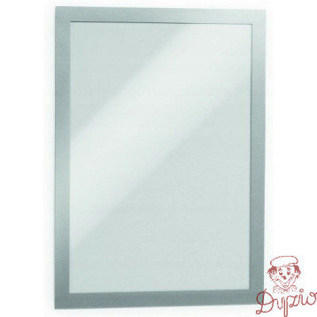 Ramki samoprzylepne DURAFRAME A4 (2sztuki) srebrne DURABLE 487223
