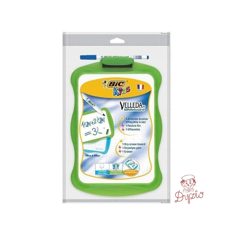 Tablica BIC KIDS VELLEDA 30x20cm dwustronna 841362