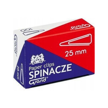 Spinacz T-25 mm GRAND trójkątny 10op x 100sztuk 110-1385 Spinacz T-25 mm GRAND trójkątny 10op x 100sztuk 110-1385