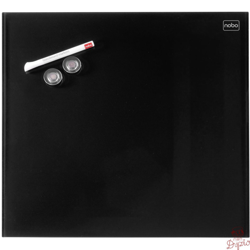 Tablica szklana NOBO Diamond Glass czarna 300x300 1903950