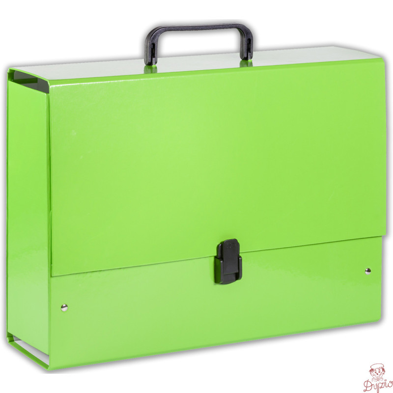 Teczka z rączką B4 Jumbo 10cm jasno zielona pastel TT7915