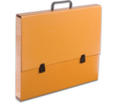 Teczka szkolna z rączką A3 5.5cm pomarańczowa pastelowa TT7182 TADEO