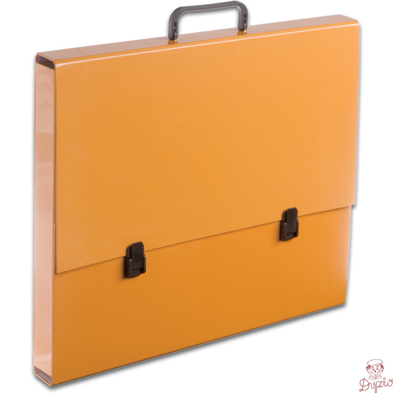 Teczka szkolna z rączką A3 5.5cm pomarańczowa pastelowa TT7182 TADEO