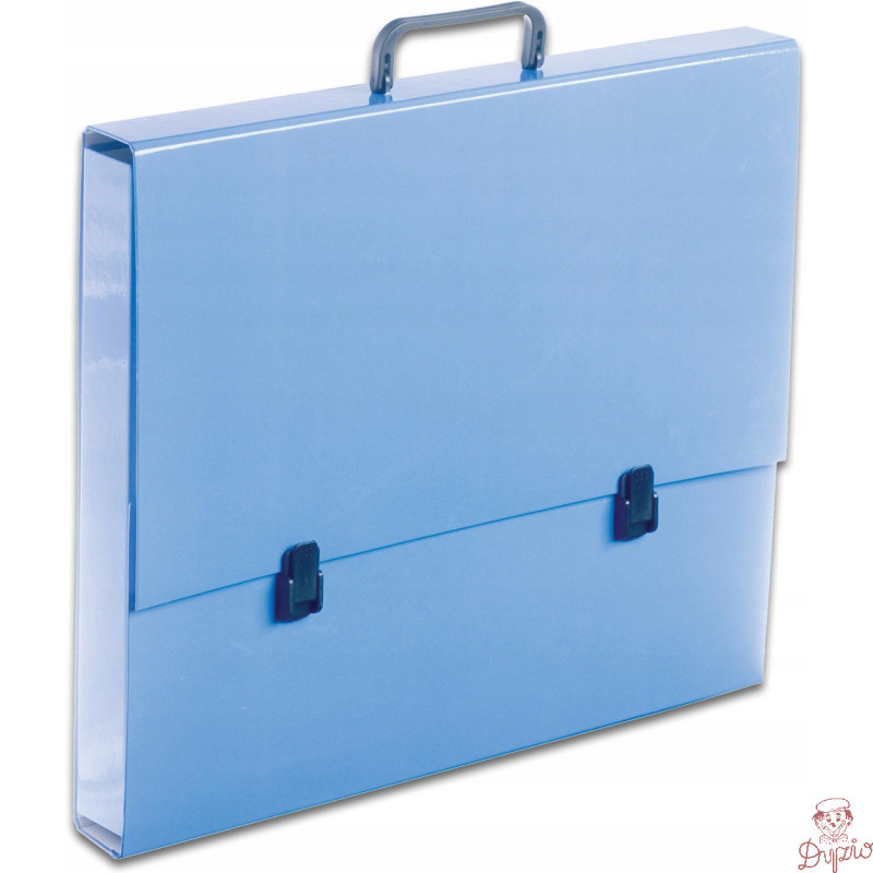 Teczka szkolna z rączką A3 5.5cm niebieska pastelowa TT7185 TADEO
