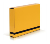 Teczka z gumką BOX CARIBIC jasno żółta 5cm 341/28 VAUPE