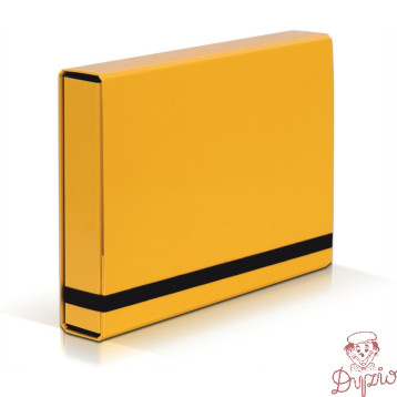 Teczka z gumką BOX CARIBIC jasno żółta 5cm 341/28 VAUPE