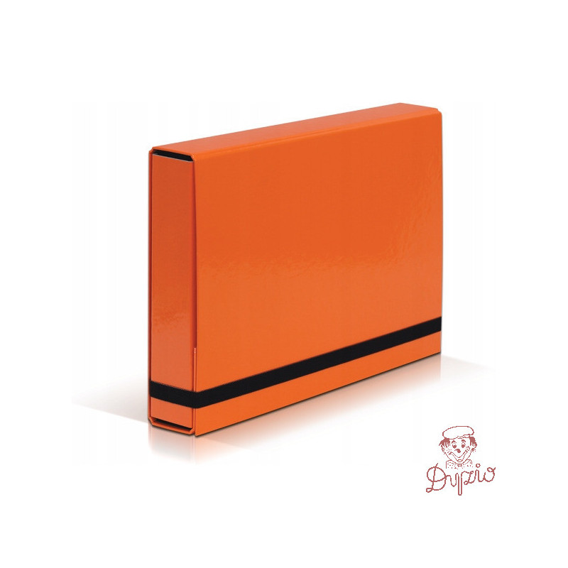 Teczka z gumką BOX CARIBIC pomarańczowa 5cm 341/16 VAUPE