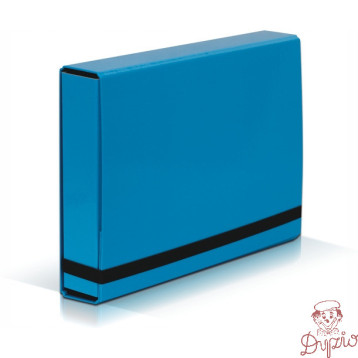 Teczka z gumką BOX CARIBIC jasno niebieska 5cm 341/19 VAUPE