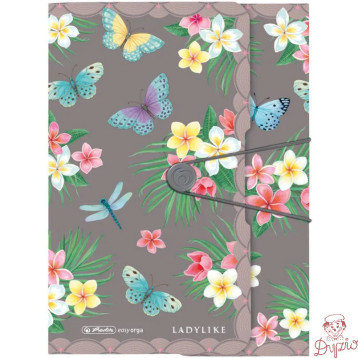 Teczka z gumką na dokumenty A4 PP LADYLIKE BUTTERFLIES 50044009 HERLITZ