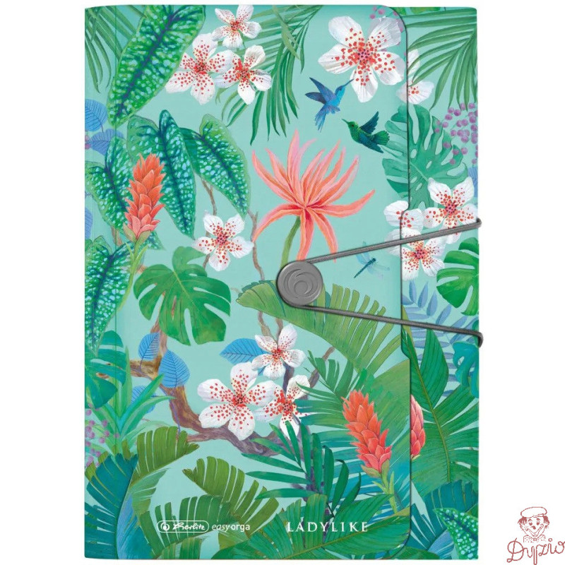 Teczka harmonijkowa na dokumenty A4 PP 12 przegródek LADYLIKE JUNGLE 50044016 HERLITZ