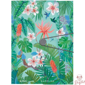 Teczka z gumką na dokumenty A4 PP LADYLIKE JUNGLE 50043996 HERLITZ