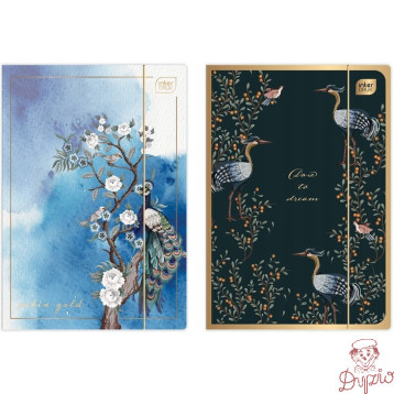 Teczka z gumką A4+ SATIN GOLD BLOSSOM