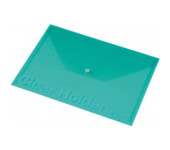Teczka kopertowa A4 przezroczysta C330 zielona 0410-0016-04 Panta Plast