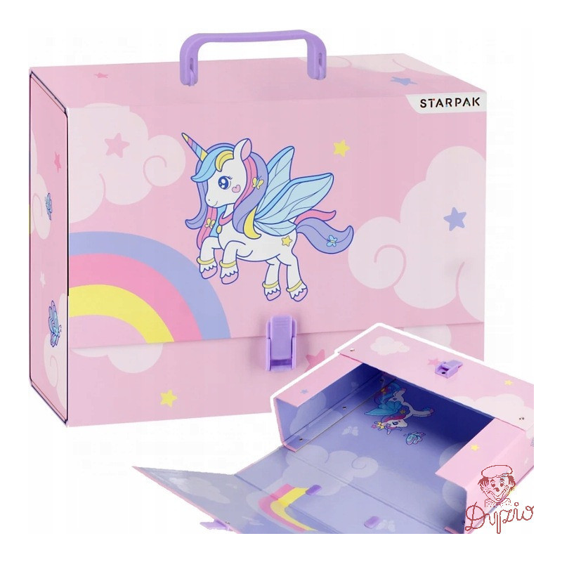 Teczka z rączką A4 9.5cm UNICORN STK 536857 STARPAK