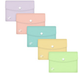 Teczka kopertowa Urban Oxford PASTEL A6 mix kolorów (5sztuk) 400187616