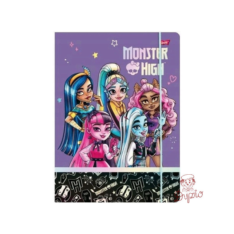 Teczka z gumką na dokumenty A4 MONSTER HIGH UNIPAP