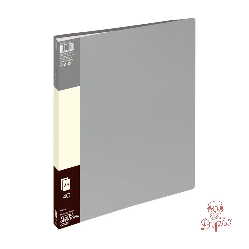 Teczka ofertowa 9004A szara 40 koszulek 120-1823 GRAND