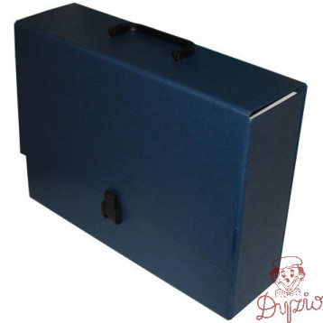 Teczka z rączką MAXI 2 granatowa 10cm DELFIN