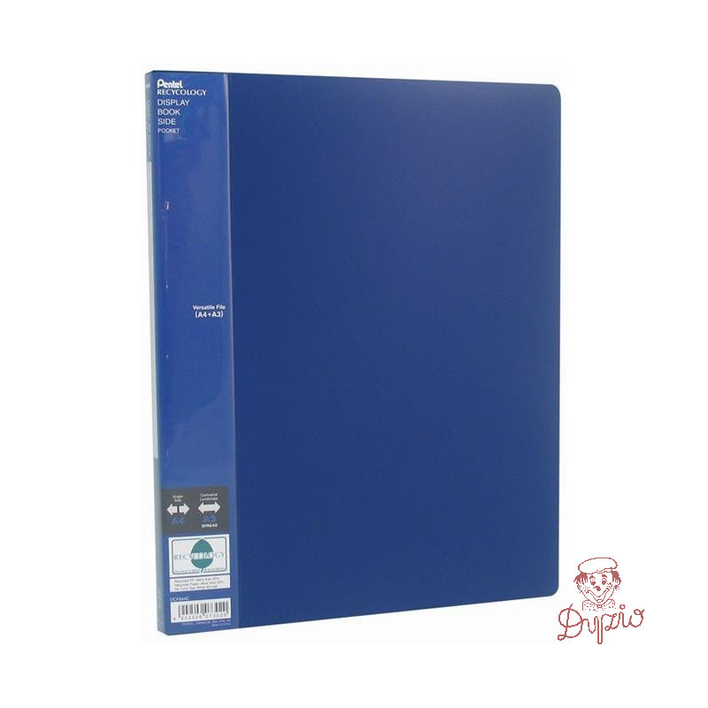 Album ofert.A4/A3 40kieszeni niebieski DCF644C SIDE PENTEL