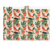 Teczka harmonijkowa A4 PP 5 przegródek z nadrukiem TROPICAL THN-A4-43 BIURFOL