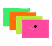 Teczka kopertowa A7 PP neonowa MIX (10szt) TK-NEON-A7 BIURFOL