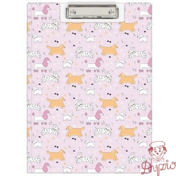 Teczka z klipem A4 z nadrukiem PUPPIES KHN-04-36 BIURFOL