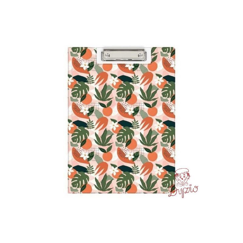 Teczka z klipem A4 z nadrukiem TROPICAL KHN-04-43 BIURFOL