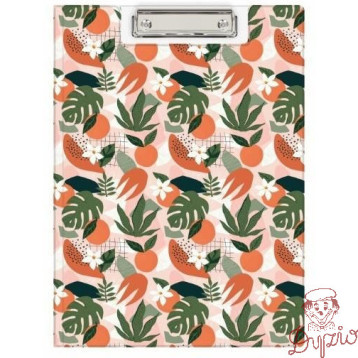 Teczka z klipem A4 z nadrukiem TROPICAL KHN-04-43 BIURFOL