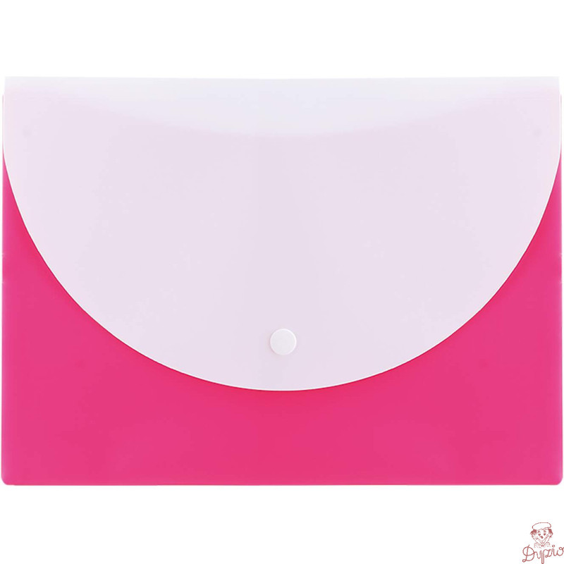 Teczka kopertowa na zatrzask A5 RIO różowa E38978 PINK DELI