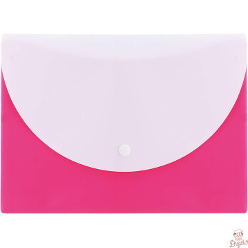 Teczka kopertowa na zatrzask A5 RIO różowa E38978 PINK DELI